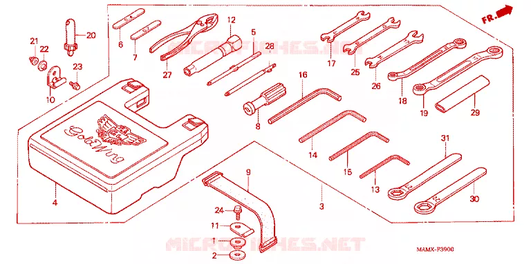 GEREEDSCHAP Honda MOTO 1500 GOLD-WING 1999  GL1500AX