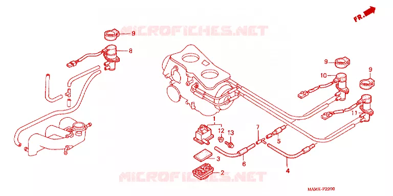 LUCHTINJECTIE SOLENOIDEKLEP Honda MOTO 1500 GOLD-WING 1999  GL1500AX
