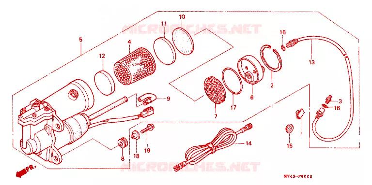 LUCHTPOMP Honda MOTO 1500 GOLD-WING 1993  GL1500AP