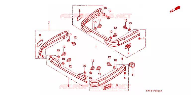SPOORWACHT Honda MOTO 1500 GOLD-WING 1993  GL1500AP