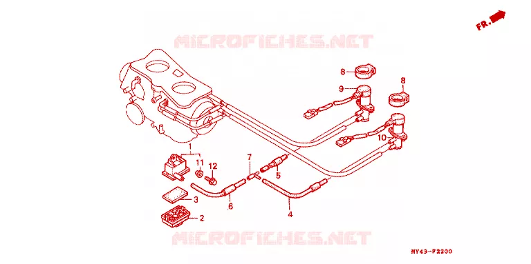 REGELKLEP LUCHTINJECTIE Honda MOTO 1500 GOLD-WING 1994  GL1500AR