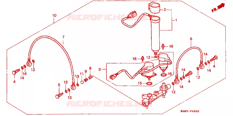 LUCHTDISTRIBUTEUR Honda MOTO 1500 GOLD-WING 1995  GL1500AS