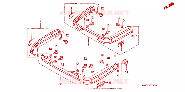 SPOORWACHT Honda MOTO 1500 GOLD-WING 1995  GL1500AS