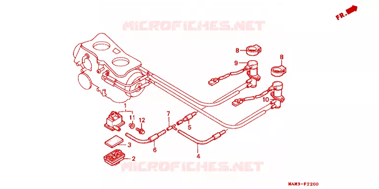 REGELKLEP LUCHTINJECTIE Honda MOTO 1500 GOLD-WING 1996  GL1500AT
