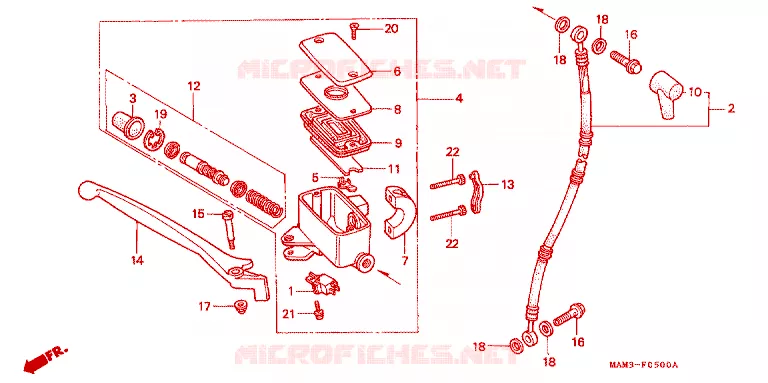 REMPOMP VOOR Honda MOTO 1500 GOLD-WING 1996  GL1500AT