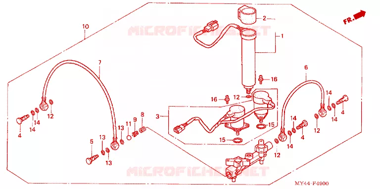 LUCHTDISTRIBUTEUR Honda MOTO 1500 GOLD-WING 1993  GL1500SEP