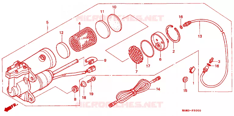 LUCHTPOMP Honda MOTO 1500 GOLD-WING 1996  GL1500SET