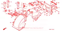 ACHTERSPATBORD  voor Honda GL 1500 GOLD WING SE 1997
