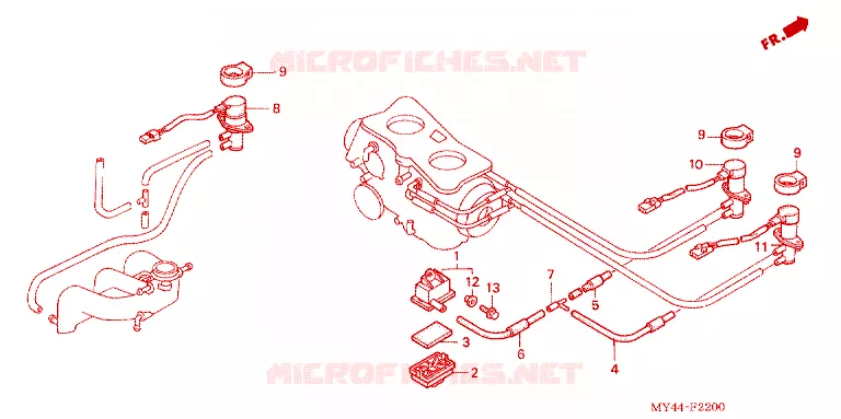 REGELKLEP LUCHTINJECTIE Honda MOTO 1500 GOLD-WING 1993  GL1500IP