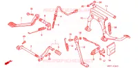 HOOFD STANDAARD/REMPEDAAL voor Honda GL 1500 GOLD WING INTERSTATE 1991