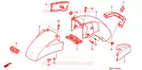 VOORSPATBORD voor Honda GL 1500 GOLD WING INTERSTATE 1991