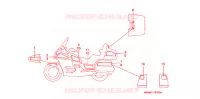 STICKERS voor Honda GL 1500 GOLD WING SE 2000