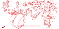 ACHTERSPATBORD  voor Honda GL 1500 GOLD WING SE 1993