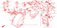 ACHTERSPATBORD  voor Honda GL 1500 GOLD WING SE 1994