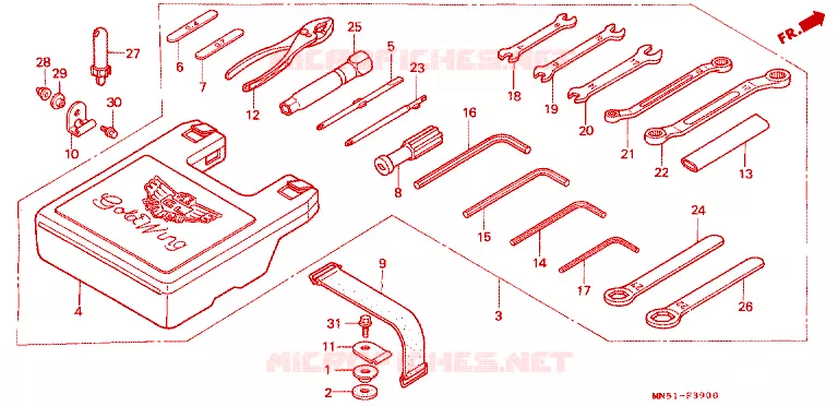 GEREEDSCHAP Honda MOTO 1500 GOLD-WING 1994  GL1500SER