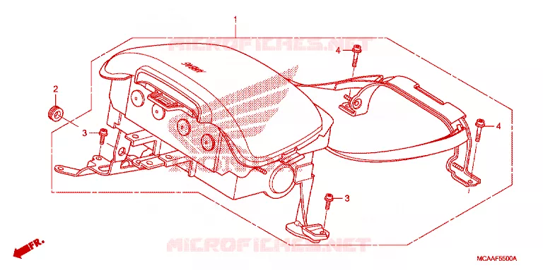 AIRBAG MODULE Honda MOTO 1800 GOLD-WING 2006  GL18006_A