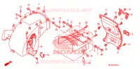 ACHTERSPATBORD  voor Honda GL 1800 GOLD WING ABS NAVI 2010