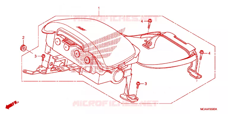 AIRBAG MODULE Honda MOTO 1800 GOLD-WING 2010  GL1800A