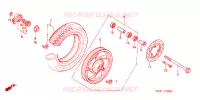 VOORWIEL voor Honda LEAD 50 BLUE 1993