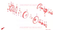 AANDRIJFFACE/ KICKSTARTER SPIL voor Honda SY 50 PAL 1991