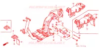 FRAME CHASSIS/ACHTER STROOMLIJNKAP voor Honda SY 50 PAL 1991