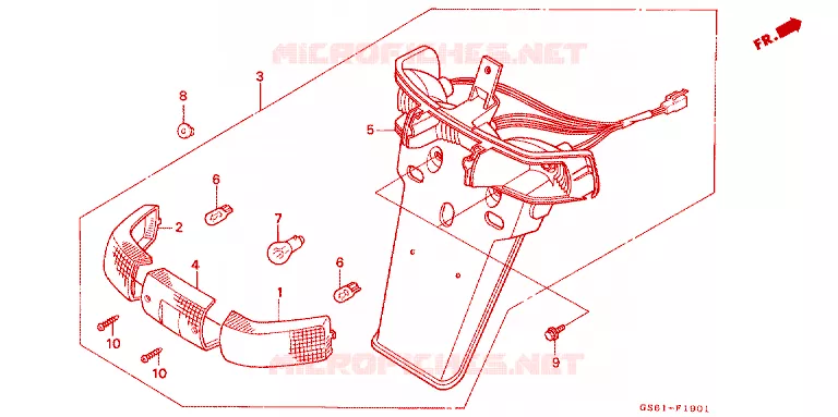 ACHTER COMBINATIE LICHT Honda SCOOTER 50 other-models 1991  SY50ML