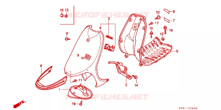 VOORKAP Honda SCOOTER 50 other-models 1991  SY50ML