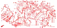 ACHTERSPATBORD  voor Honda FOURTRAX 650 RINCON 2005