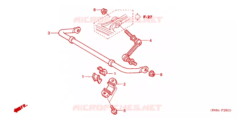STABILISATOR Honda ATV 650 FOURTRAX 2005  TRX650FA5