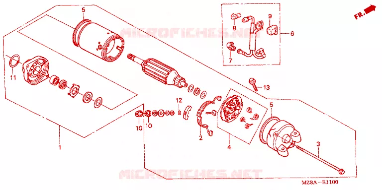 STARTMOTOR Honda MOTO 600 SHADOW 2002  VT600CD2