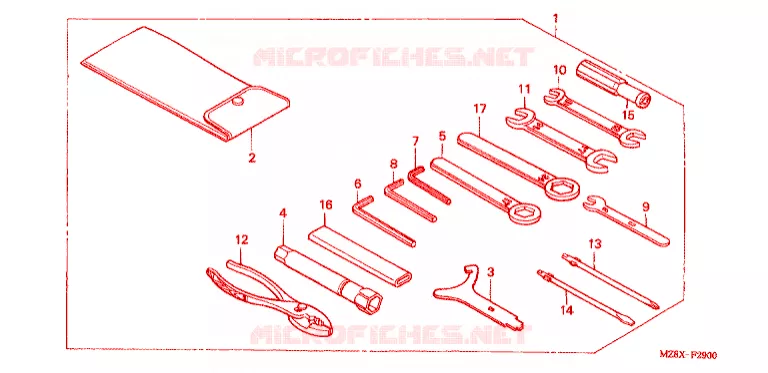 GEREEDSCHAP Honda MOTO 600 SHADOW 1999  VT600CDX
