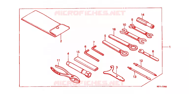 GEREEDSCHAP Honda MOTO 600 SHADOW 1993  VT600CP