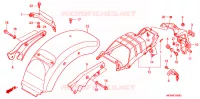 ACHTERSPATBORD  voor Honda SHADOW VT 750 SPIRIT D 2006
