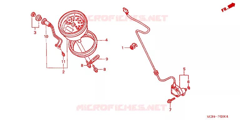 COMBINATIEMETER Honda MOTO 750 SHADOW 2003  VT750DCB3