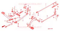 PEDAAL voor Honda SHADOW VT 750 SPIRIT D 2005