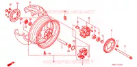 ACHTER WIEL voor Honda VTR 1000 FIRE STORM 2003