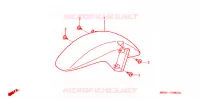 VOORSPATBORD voor Honda VTR 1000 FIRE STORM 2003