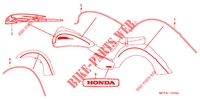 EMBLEEM/STREEP voor Honda VTX 1800 N Silver crankcase 2004