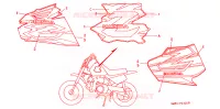 EMBLEEM/STREEP voor Honda Z 50 R 1998