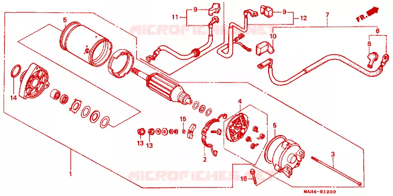STARTMOTOR Honda MOTO 1100 SHADOW 1995  VT1100CS