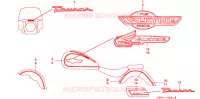 EMBLEEM/STREEP voor Honda VALKYRIE 1500 F6C TOURER 1998