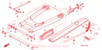 ZWAAI ARM/KETTINGKAST voor Honda CB 750 BLACK 1995