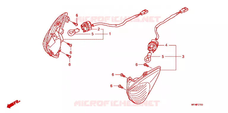 KNIPPERLICHT Honda MOTO 1000 CBF 2008  CBF10008