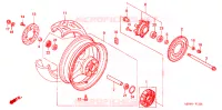 ACHTER WIEL voor Honda CBR 600 F4 2001
