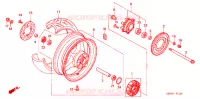 ACHTER WIEL voor Honda CBR 600 F4 2003