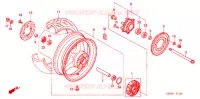 ACHTER WIEL voor Honda CBR 600 F4 2005