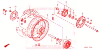 ACHTER WIEL voor Honda CBR 600 F4i 2006