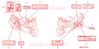 WAARSCHUWINGSLABEL voor Honda CBR 600 F4i 2006