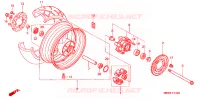 ACHTER WIEL voor Honda CBR 600 F4 1999