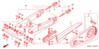 ACHTERBRUG voor Honda CBR 600 F4 1999